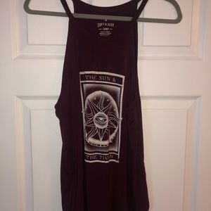 American Eagle Maroon Tank Top